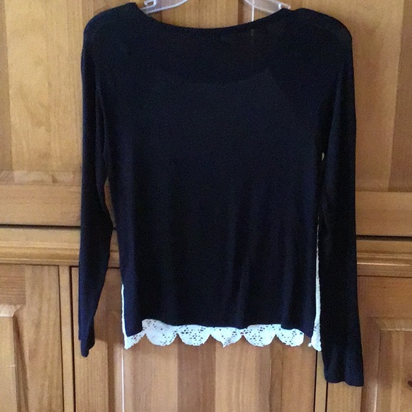 SPOILED“Dream”Black/Off white scalloped LACE-XS - Picture 4 of 4